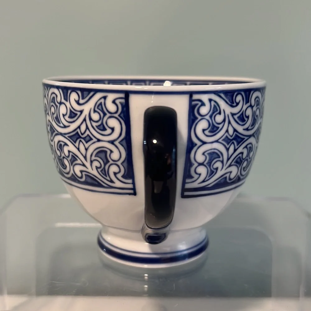 Yokohama Studio Anthropologie Blue & White Cup. 10‎ oz. Excellent Condition.